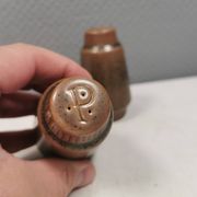 Salt + Pepper shakers made of stoneware From Knabstrup Denmark 1966-72