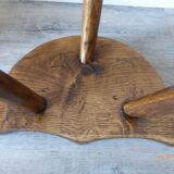 Cowhide tripod stool