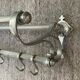 Art deco aluminum wardrobe coat rack with hat holder