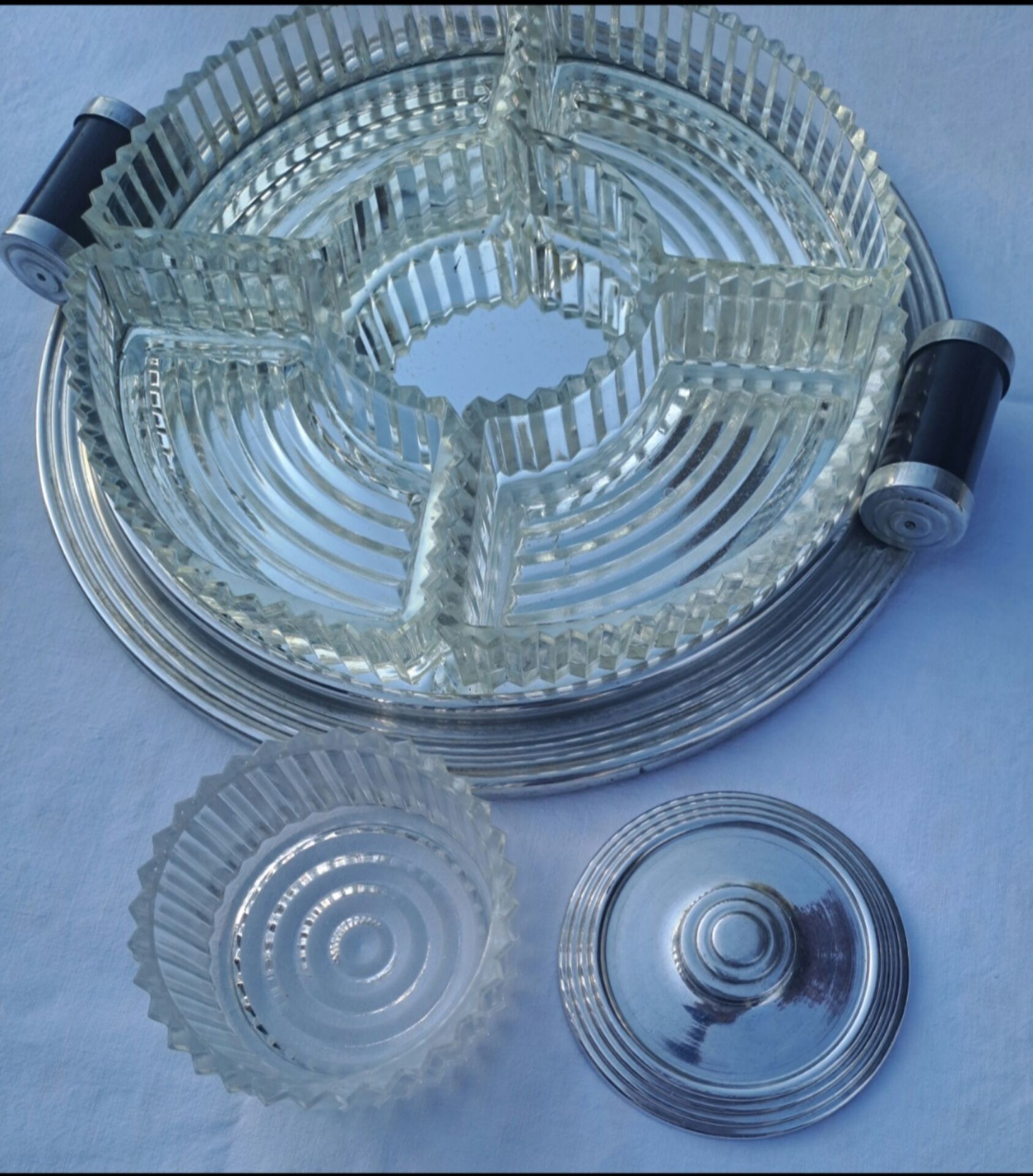 Art Deco aperitif platter