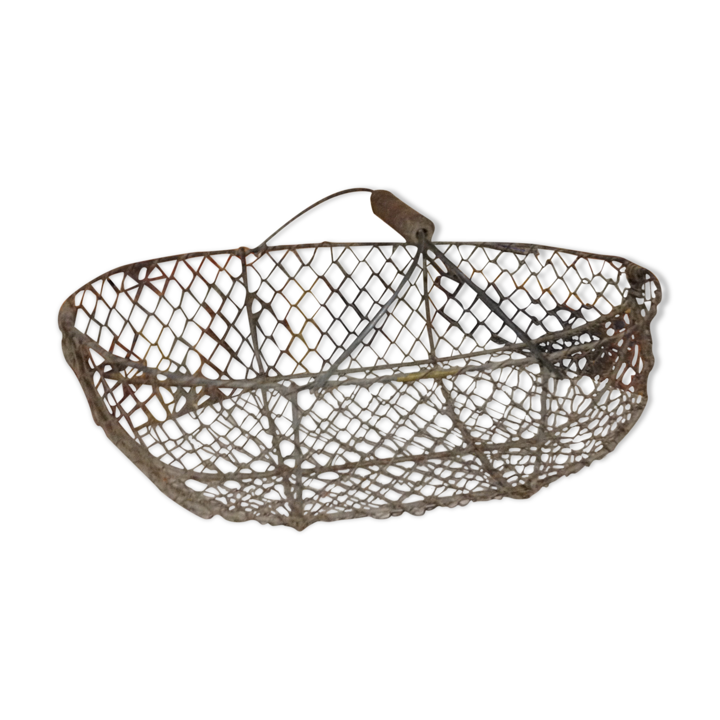 Old iron basket