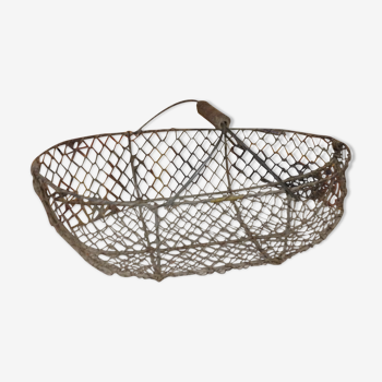 Old iron basket