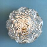 Round ceiling light in chissed glass