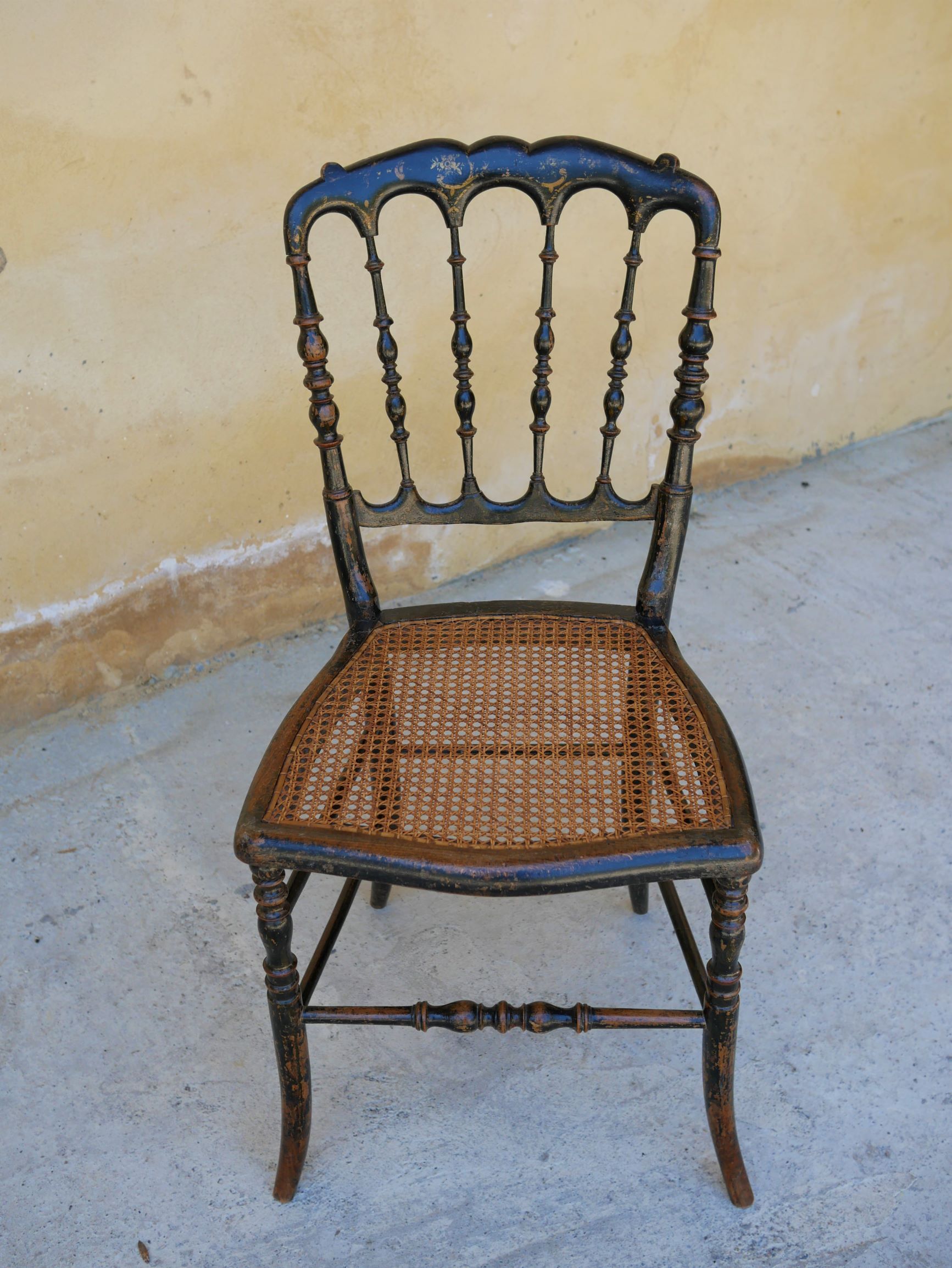Napoleon III Chair in wood and cannage, twenties