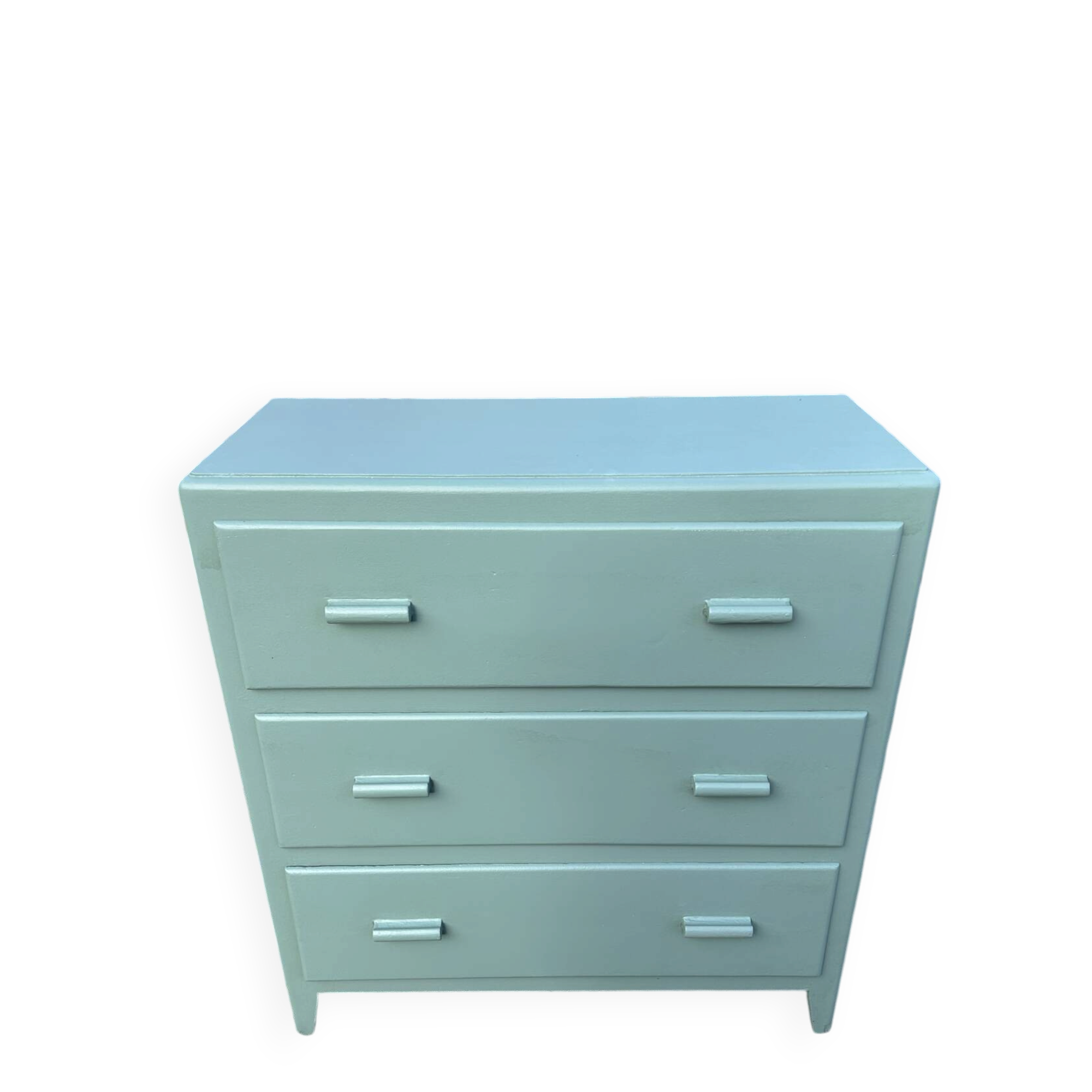 Commode vintage 1950 vert Fumé