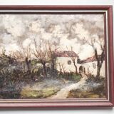 Paire de peintures à l'huile