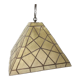 Chandelier in mother-of-pearl and brass