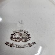 Victorian plate set by Brownfield & Sons model "Texas" England 1880