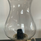 Vintage lamp 50s in wood and glass