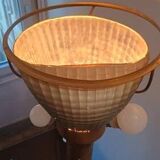 Floor lamp Table lamp signed Malabert house 1930 Art Deco DLG rings Quinet