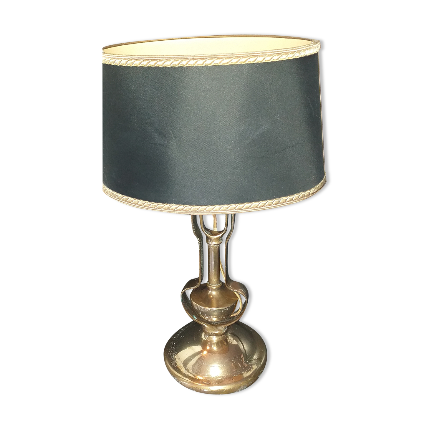 Old bronze liner lamp with 1930-era 1930-Old Style