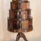 Restored hardwood revolving library circa 1810 Regency