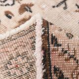 5x9 Shades Of Pink Brown Bordered Classic Wool Vintage Rug, 168x268Cm