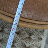 Table basse rotin et verre