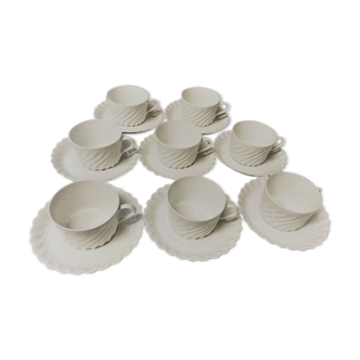 Tea service 8 cups twisted Haviland