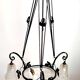 Degué 4-light Art Deco chandelier Width 62 cm Height 93 cm