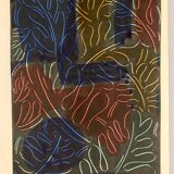 Elie Dayan, Untitled (Vegetal Pattern 3). Mixed media on paper.