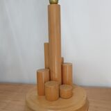 Pied de lampe en bois