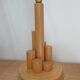 Wooden lamp foot