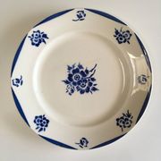 Lot de 6 assiettes en faïence vintage - années 1940-1950