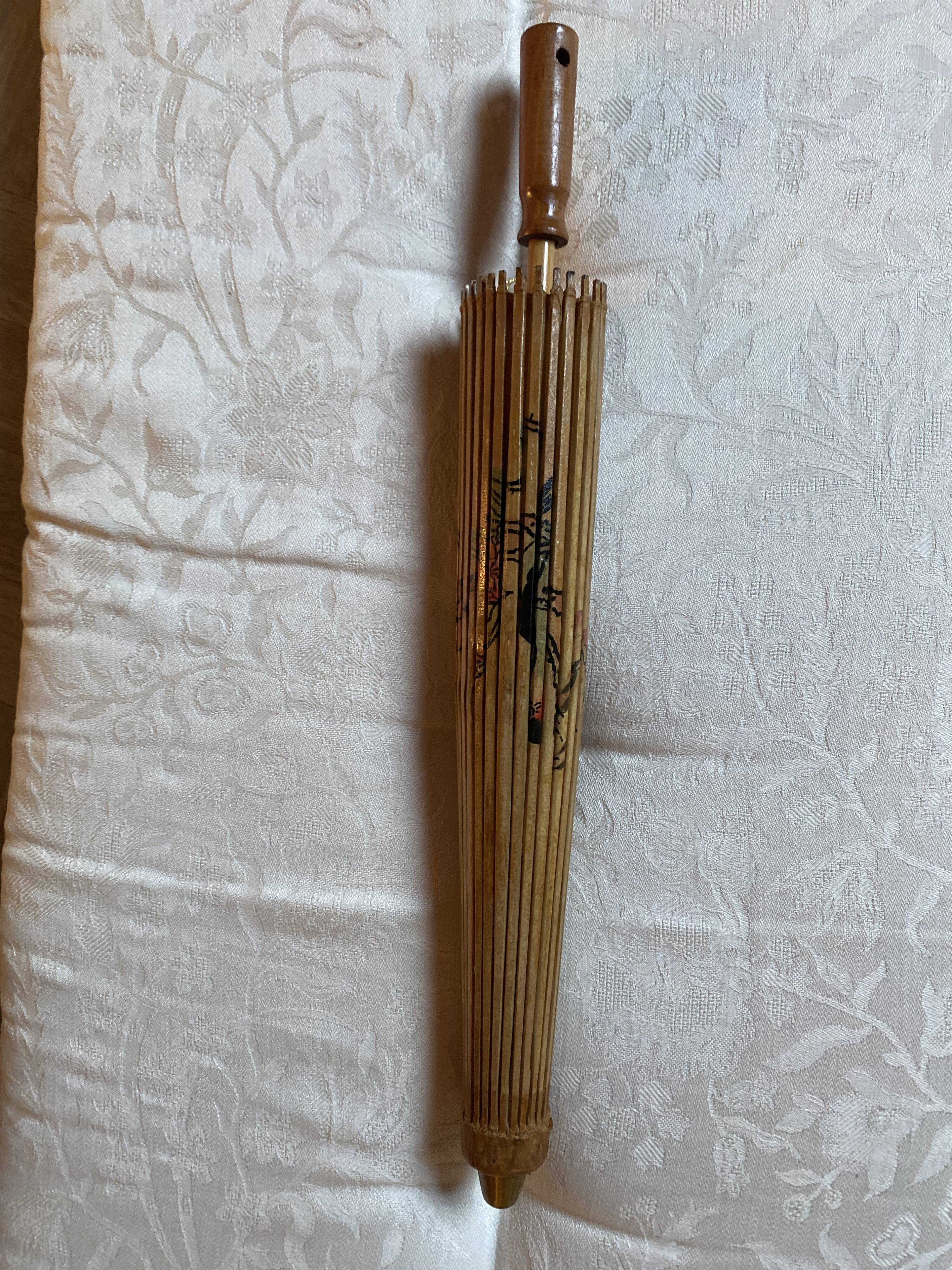 Vintage bamboo umbrella