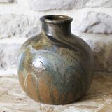 Leon Pointu enamelled stoneware vase - Puisaye