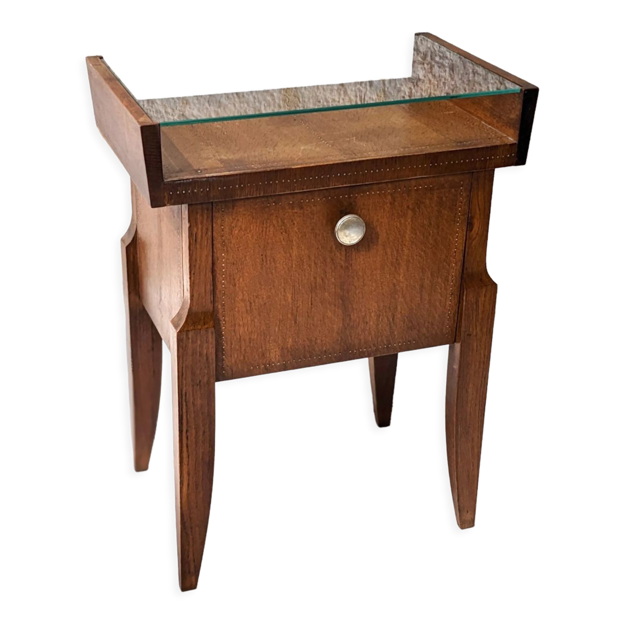 Walnut bedside table