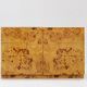 Vintage burl wood sideboard 1970s Italy
