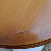 Side table in chestnut tinted cherry height 68 cm