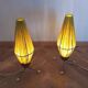 Pair of Rare Midcentury Table Lamps Rocket, 1960s