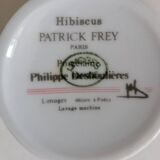 Set of 3 Limoges porcelain coffee cups Patrick Rey and Philippe Deshoulières