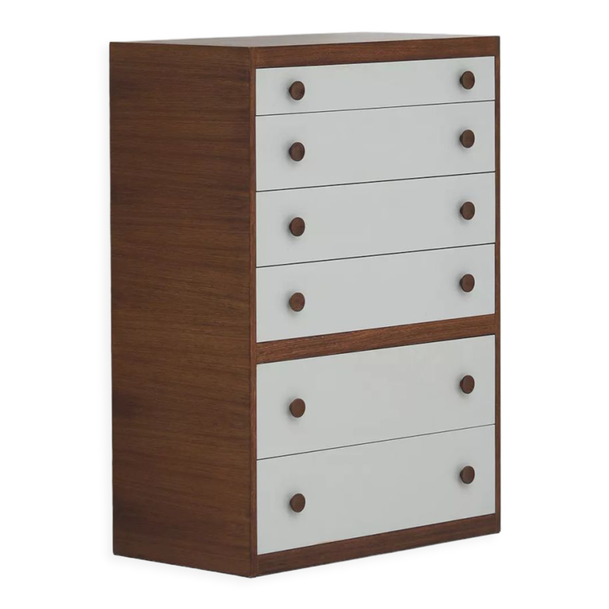 Decorative cabinet in wenge wood designed in the 1970s