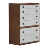 Decorative cabinet in wenge wood designed in the 1970s