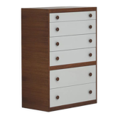 Decorative cabinet in wenge wood designed in the 1970s