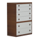 Decorative cabinet in wenge wood designed in the 1970s
