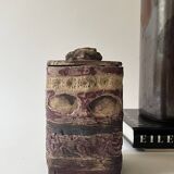 Vintage ceramic closed pocket emptier signed KS