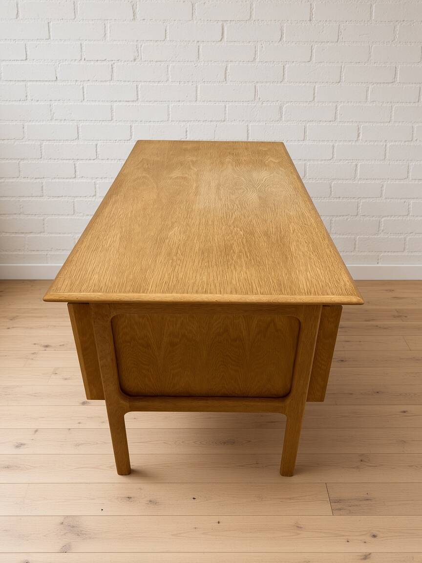 Oak Executive Desk By Arne Vodder From Brouer Møbelfabrik, Denmark, 1960s