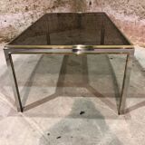 Table in chrome and brass