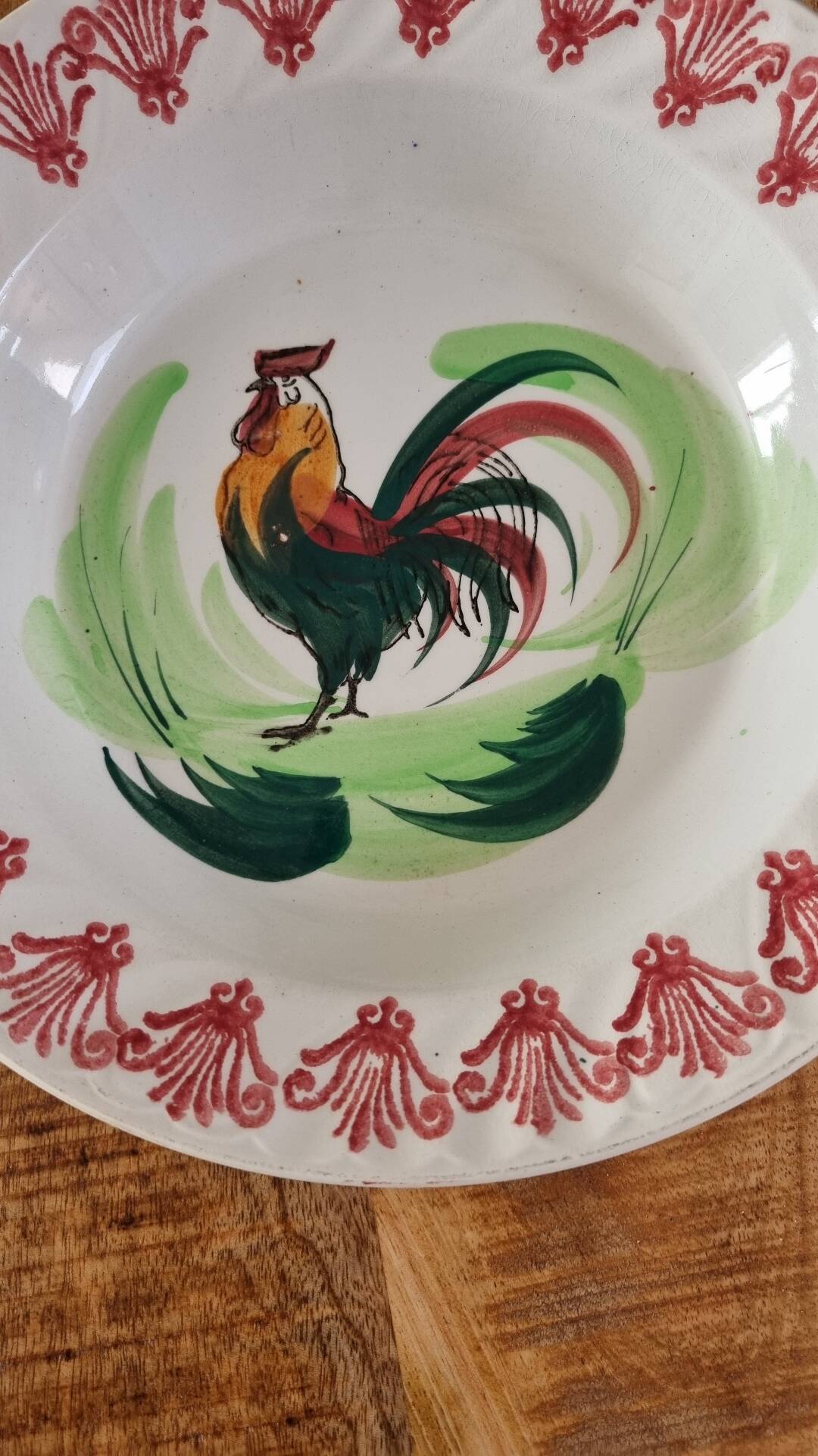 Ceramic plate Moulin des Loups