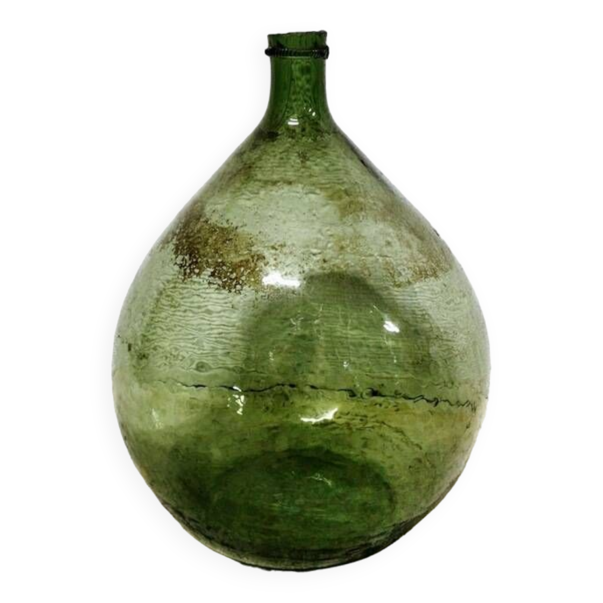 Lady Jeanne green 15 liters in blown glass
