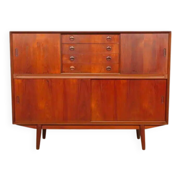 Buffet vintage avec bar en teck