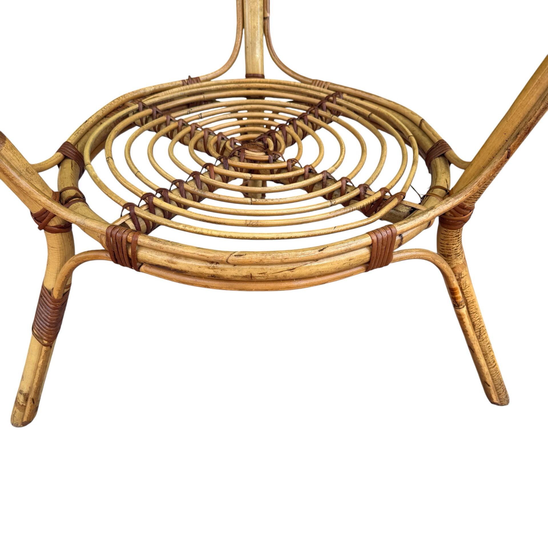 1950s rattan table from France