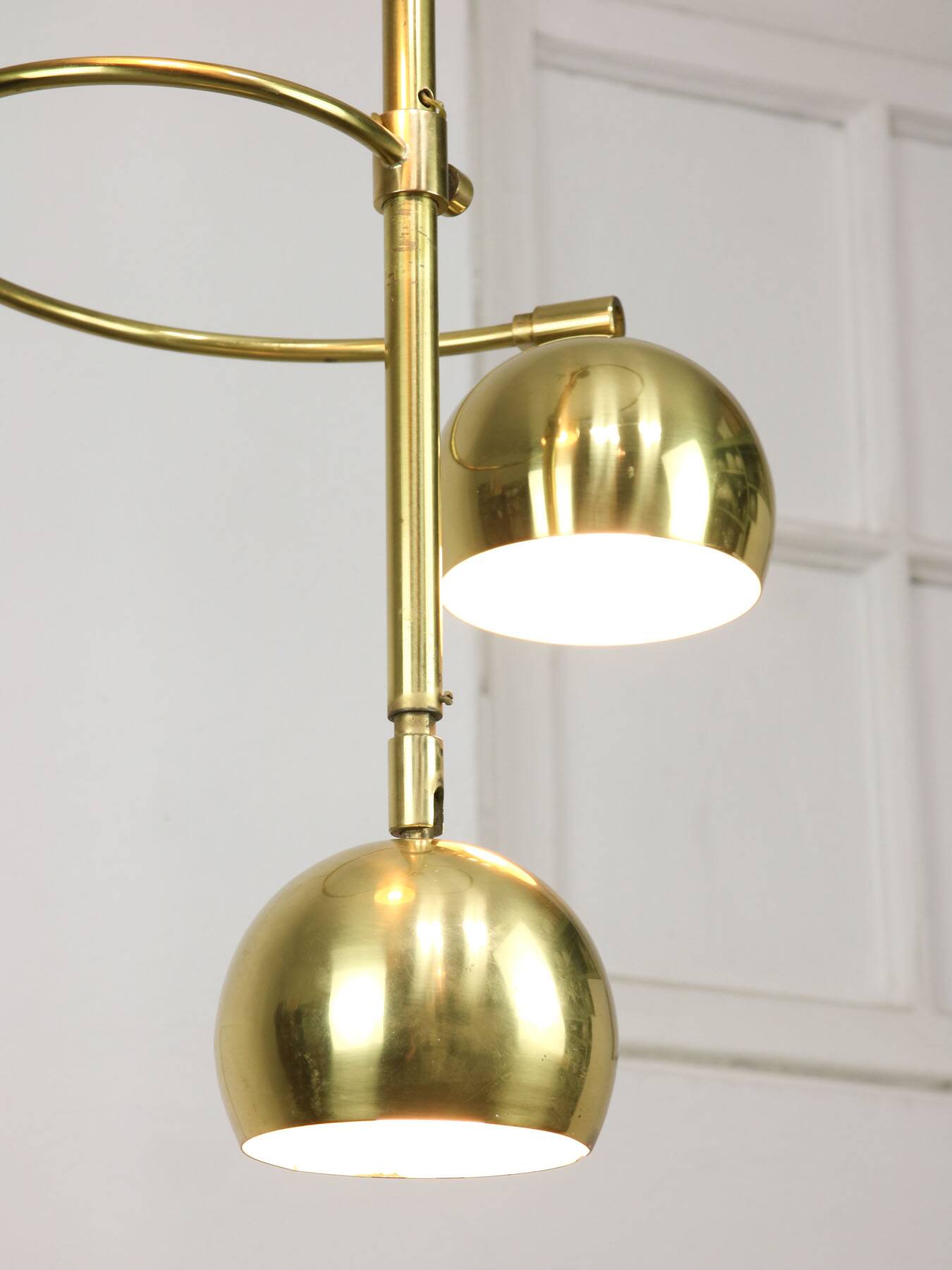 Vintage Italian Brass Ceiling Chandelier