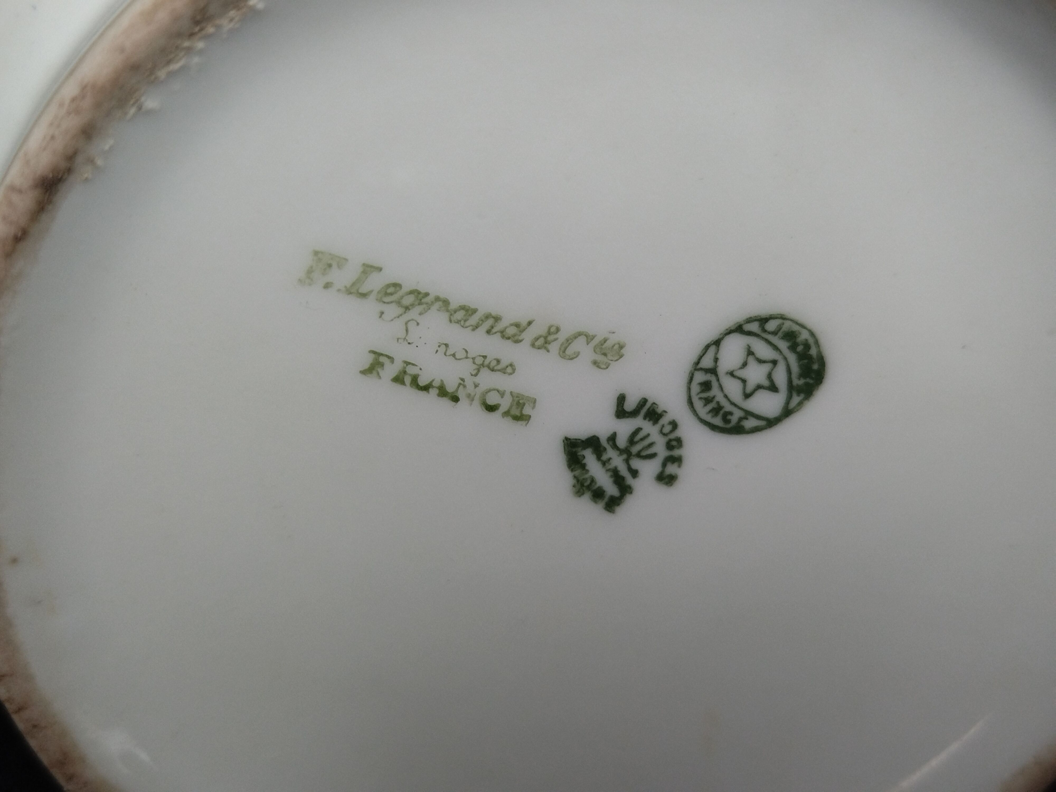 Service à thé en Porcelaine de Limoges F. Legrand and Cie art déco