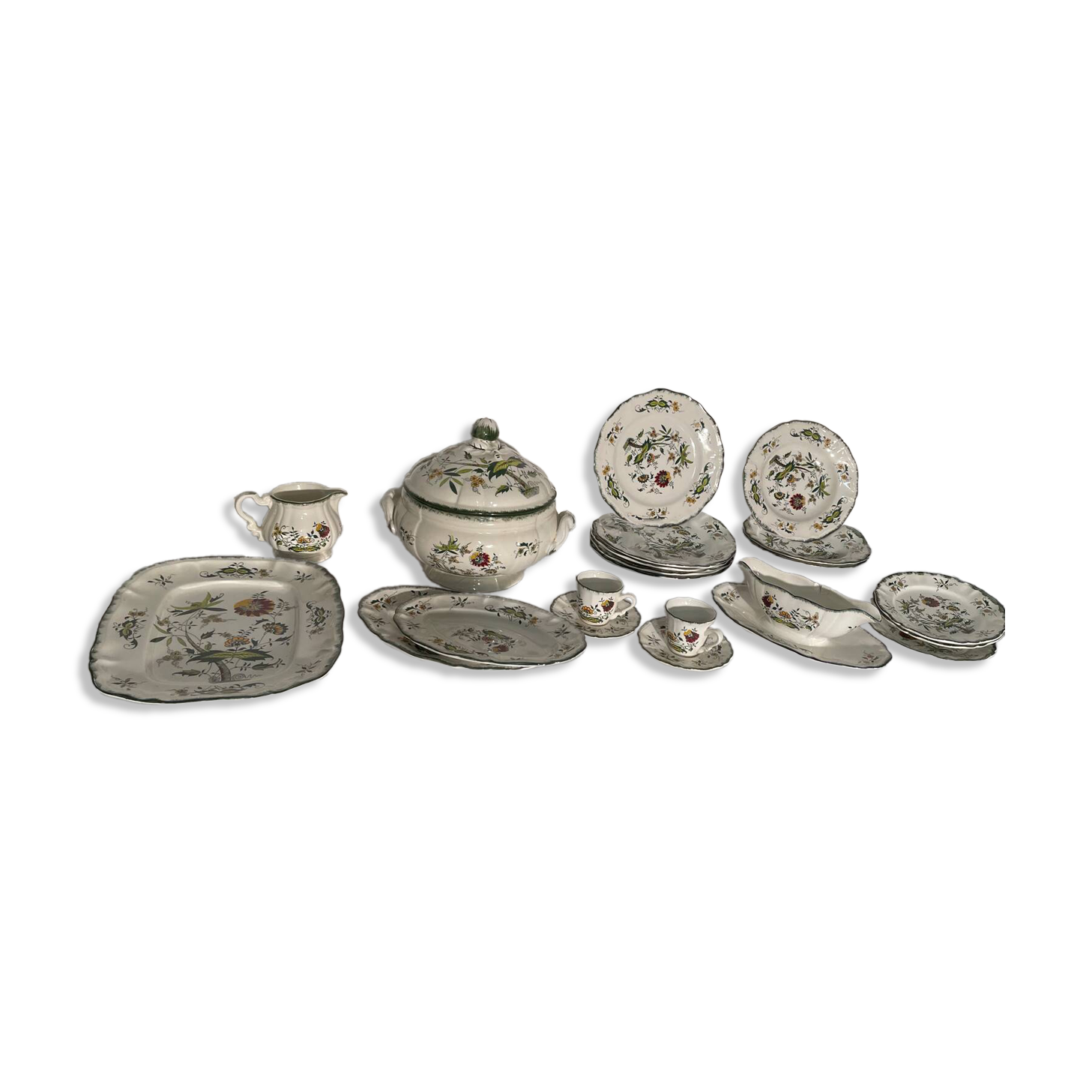 Sarreguemines earthenware table service