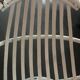 Vintage armchair in white lacquered rattan