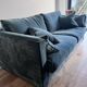 Green velvet sofa AMPM