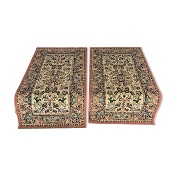 Pair of old rugs 110x60