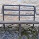 Handcrafted wrought iron garden bench