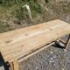Ancienne table a manger de ferme sapin